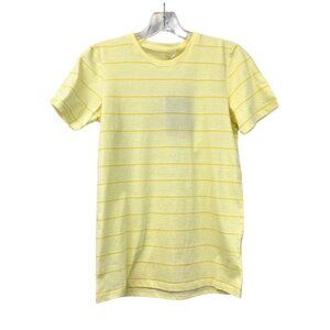Everlane The Organic Cotton Crew Yellow Striped Tee Size XL T-Shirt  NEW